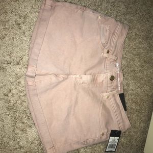 MOSSIMO DENIM: light pink midi shorts